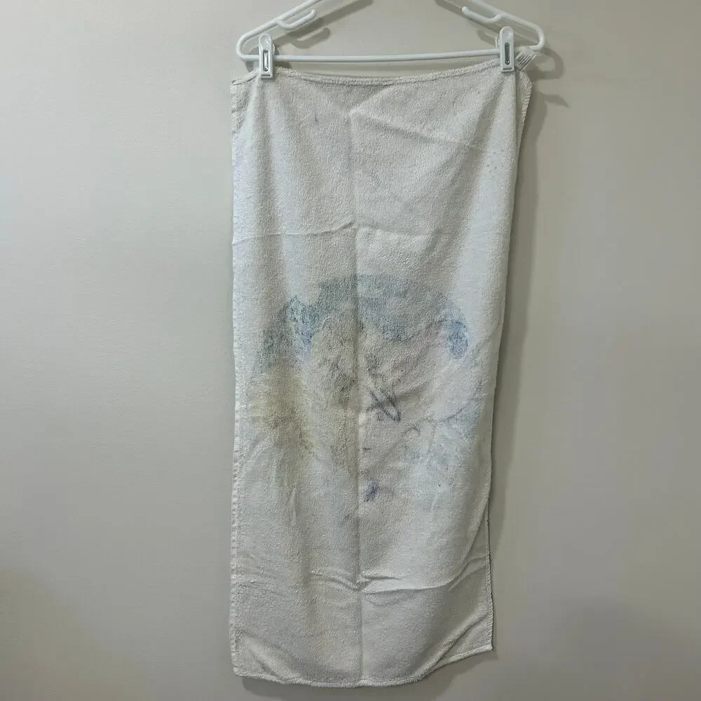Vintage Barbie Graphic Small Beach/ Bath Towel 16.5x35 100% Cotton Ocean Retro